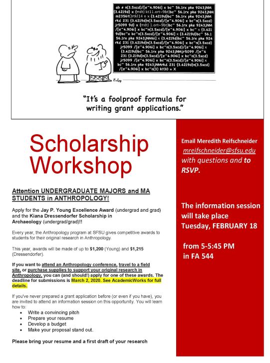 Scholarship Workshop 2020